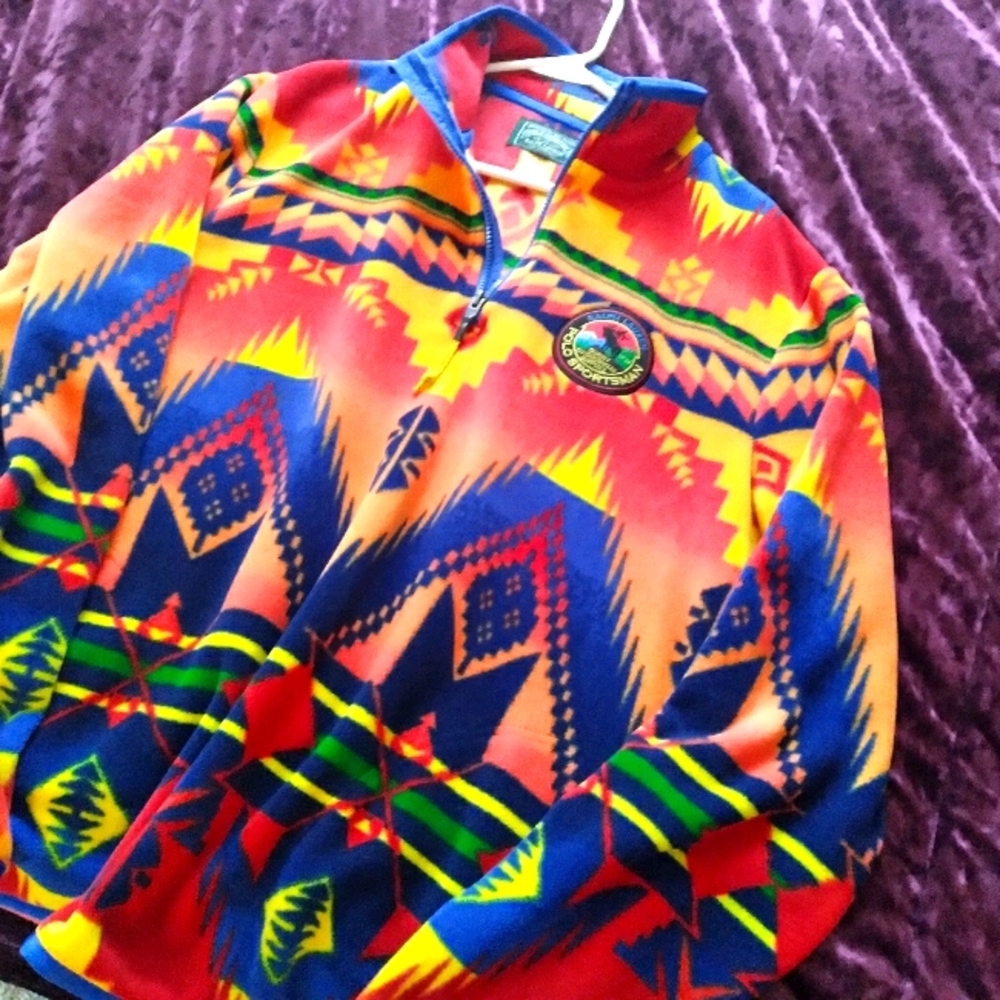 Polo ralph lauren aztec pullover